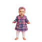ozy Flannel Plaid Baby Tunic Dress & Leggings Set